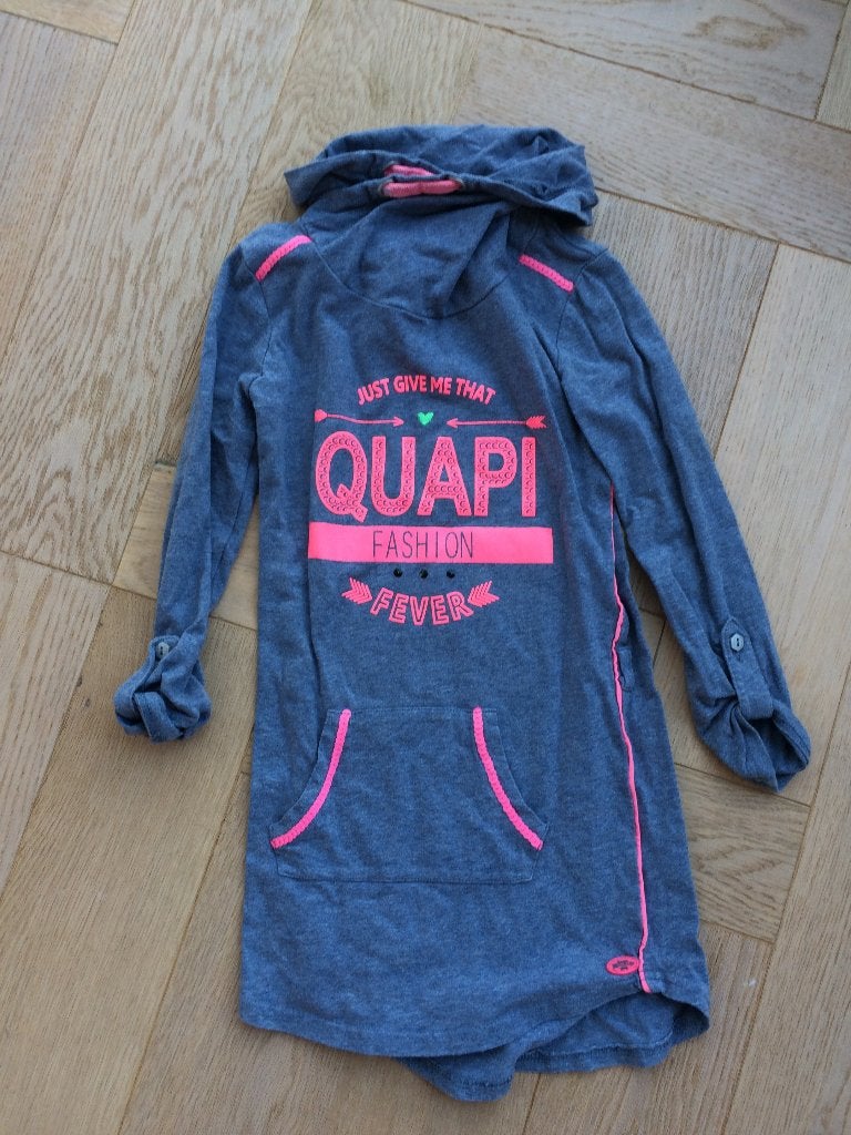 Leuk nog erg net jurkje van Quapi maat 110/116, Kinderen en Baby's, Kinderkleding | Maat 110, Meisje, Ophalen of Verzenden, Zo goed als nieuw