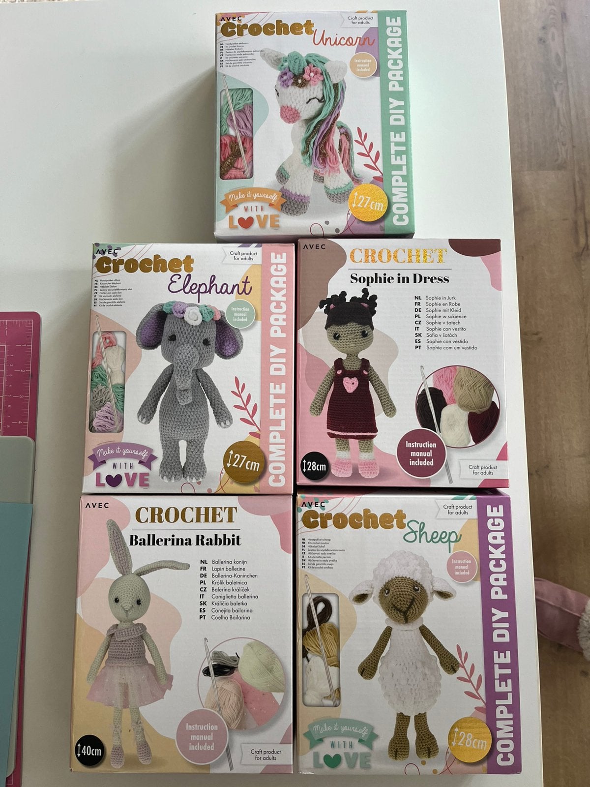 5 haakset compleet nieuw, Hobby en Vrije tijd, Ophalen, Zo goed als nieuw