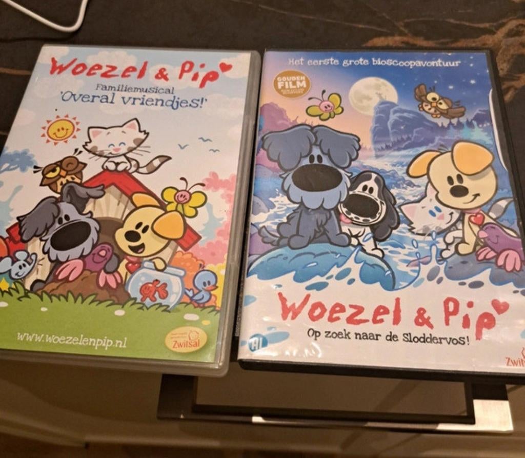 Woezel & Pip DVD's en knuffels, Gebruikt, Alle leeftijden, Ophalen of Verzenden, Educatief