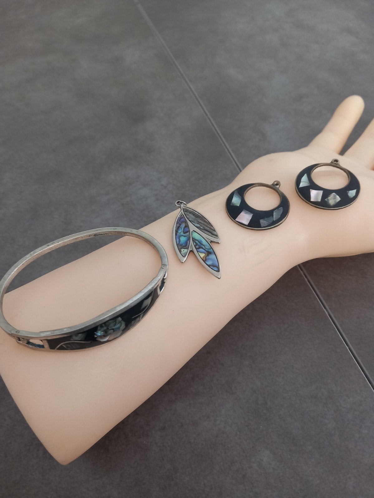 Sieraden uit Mexico  - Alpaca - Abalone, Ophalen of Verzenden, Overige materialen