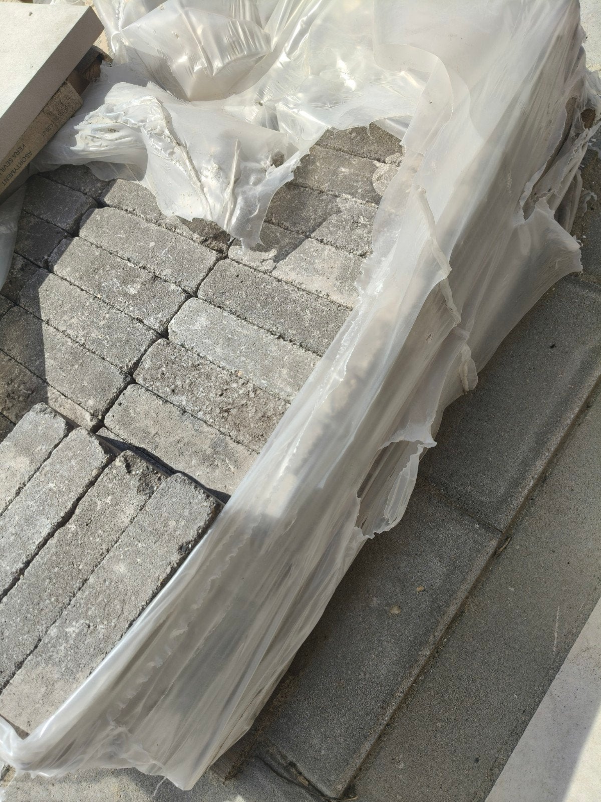 TEAB 2 m2 Betonklinkers 20x5x7 cm - Taupe-grijs, Ophalen, Nieuw, Beton, Klinkers
