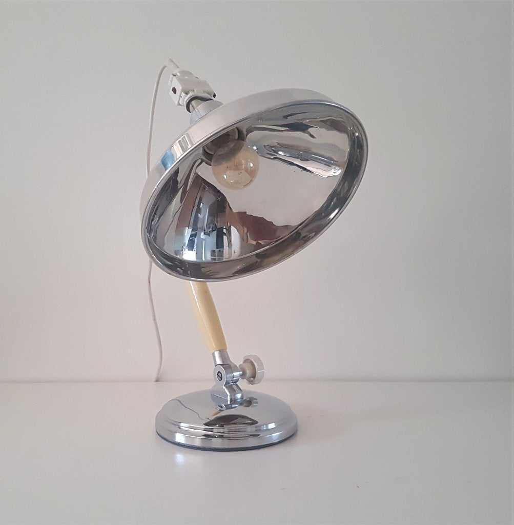 Vintage Industriele, medische lamp van Kurt Rosenthal 1950, Beige, Overige typen, Gebruikt, Overige merken