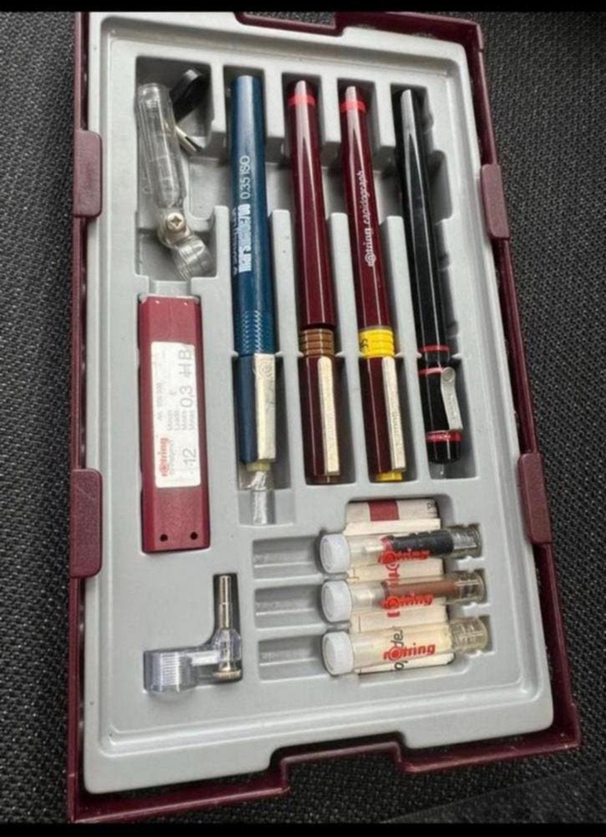 Tekenpen set Rotring, Ophalen of Verzenden, Zo goed als nieuw, Overige typen