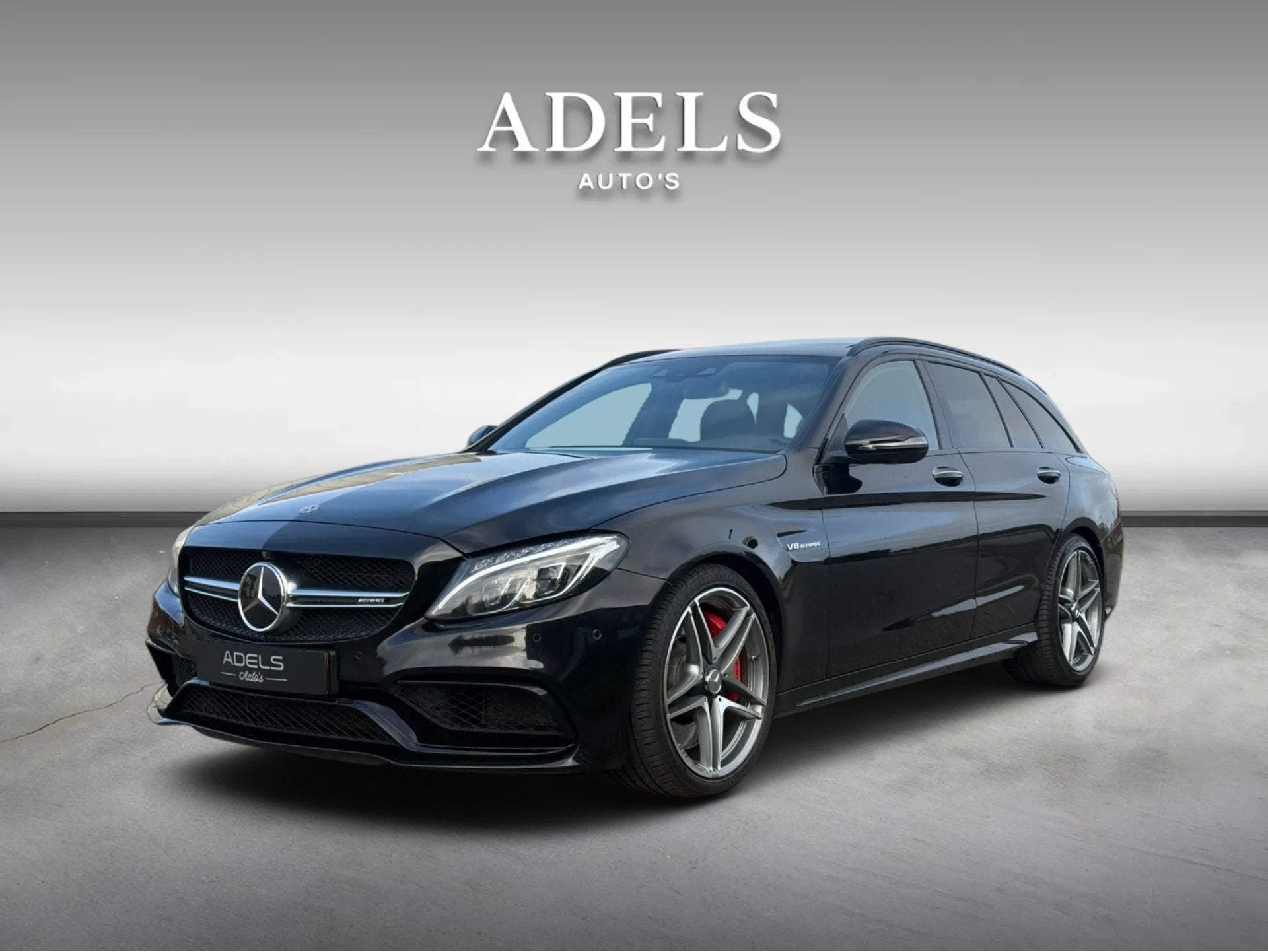 Mercedes-Benz C-Klasse Estate AMG 63 S 510PK PANO|HUD|BURMES, Auto's, Automaat, Dealer onderhouden, Achterwielaandrijving, Zwart