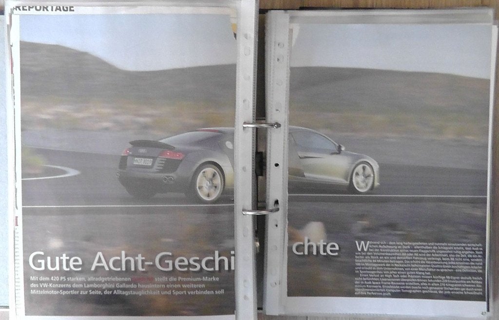 Audi R8 V8 Coupe Typ 42 ? eerst 23x autotest lezen, Ophalen, Gelezen, Audi