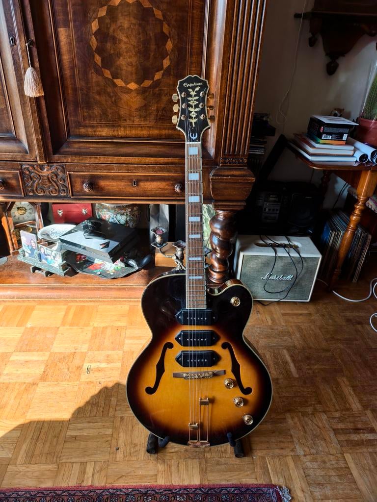 Epiphone ZEPHYR Blues Deluxe VS, Ophalen, Hollow body, Epiphone