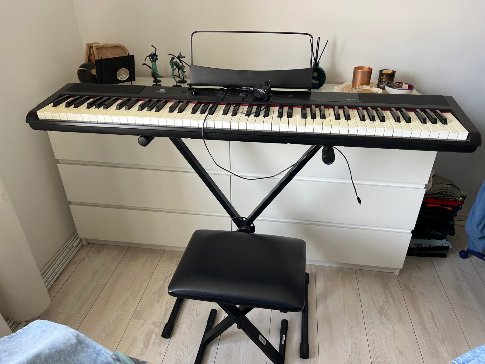 Fazley FSP-200 Elektrische Piano met accessoires, Muziek en Instrumenten, Ophalen, Gebruikt, Zwart, Digitaal