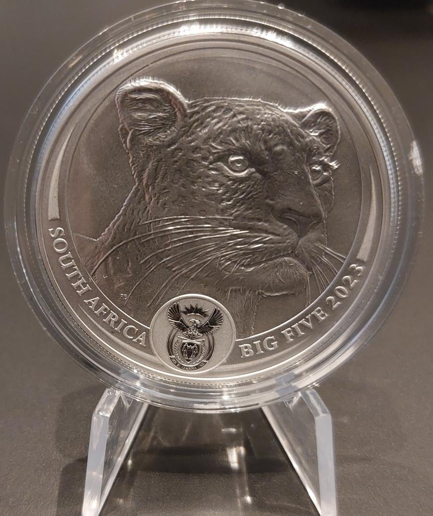 Zilveren munt 1 oz - Big Five 2023 Leopard, Verzenden, Koningin Wilhelmina