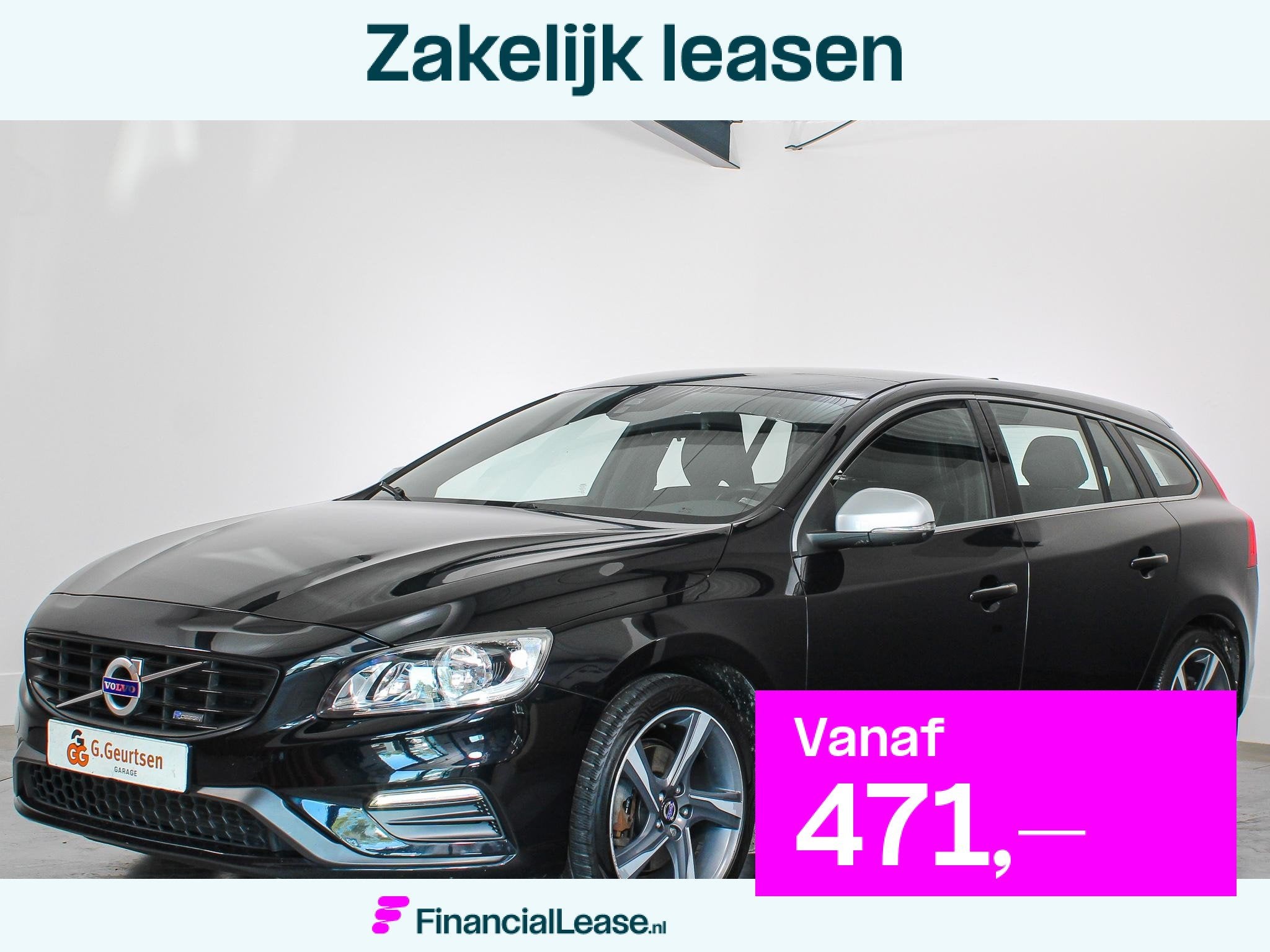 Volvo V60 1.6 T3 R-Design Trekhaak, Navigatie, PDC, Cruise C, Gebruikt, Zwart, 4 cilinders, 150 pk