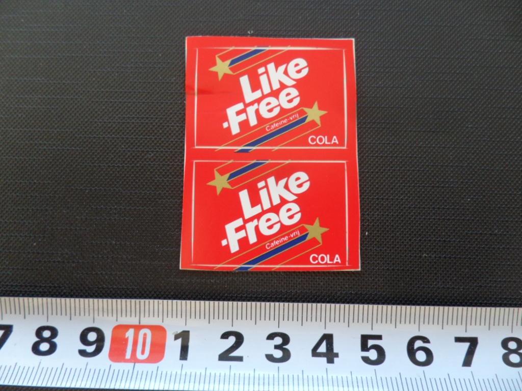 sticker LIKE FREE COLA  Frisdrank, Ophalen, Zo goed als nieuw