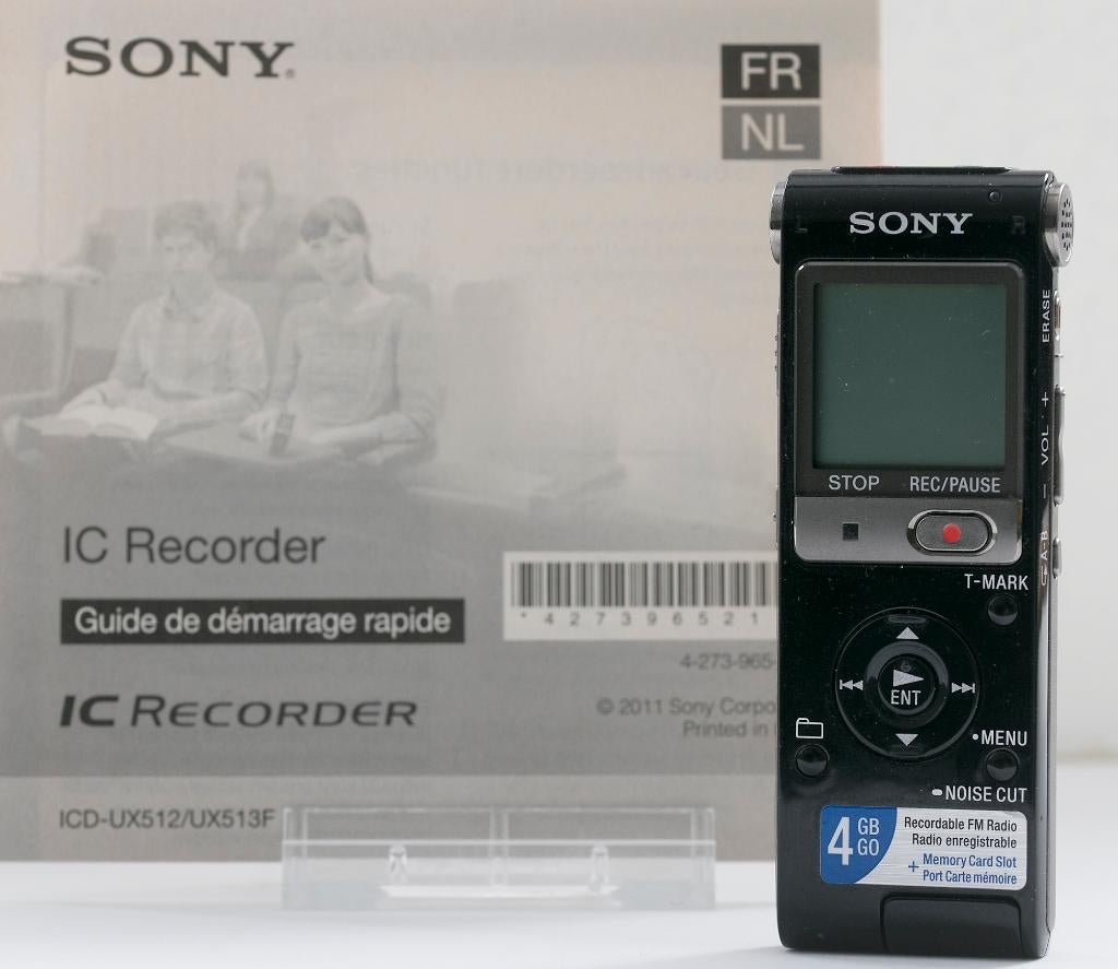 Sony voice recorder ICD UX 513 F nieuwstaat!, Ophalen of Verzenden, Zo goed als nieuw, Audio