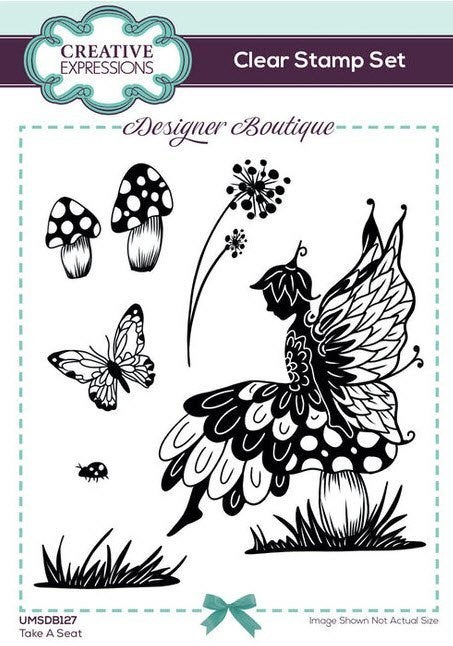 Nieuw clear stempels Take A Seat Fairy Creative Expressions, Hobby en Vrije tijd, Stempelen, Ophalen of Verzenden, Nieuw, Clearstamp