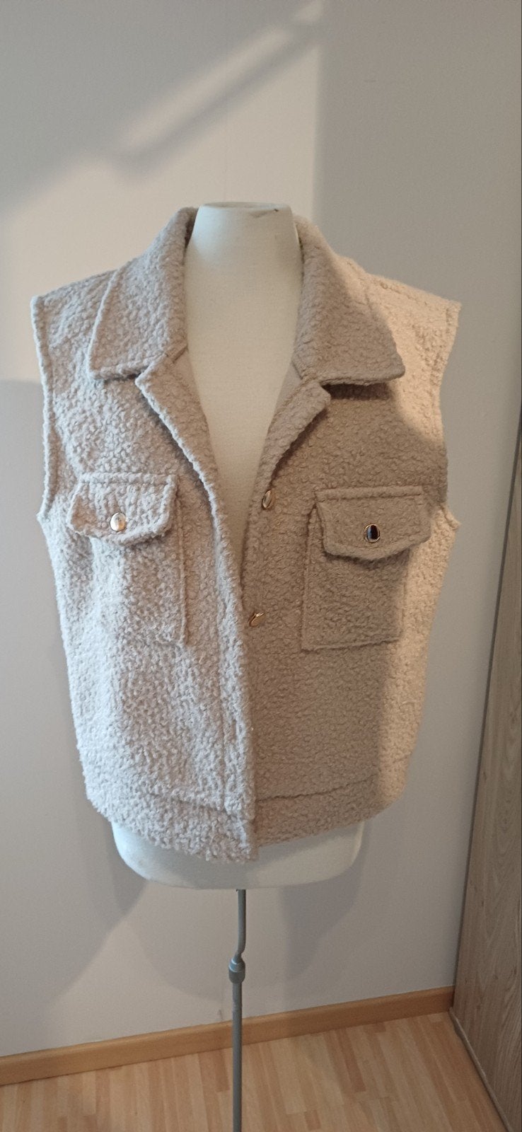 beige/offwhite bodywarmer, maat L/XL, Ophalen of Verzenden, Zo goed als nieuw, Maat 46/48 (XL) of groter, Beige