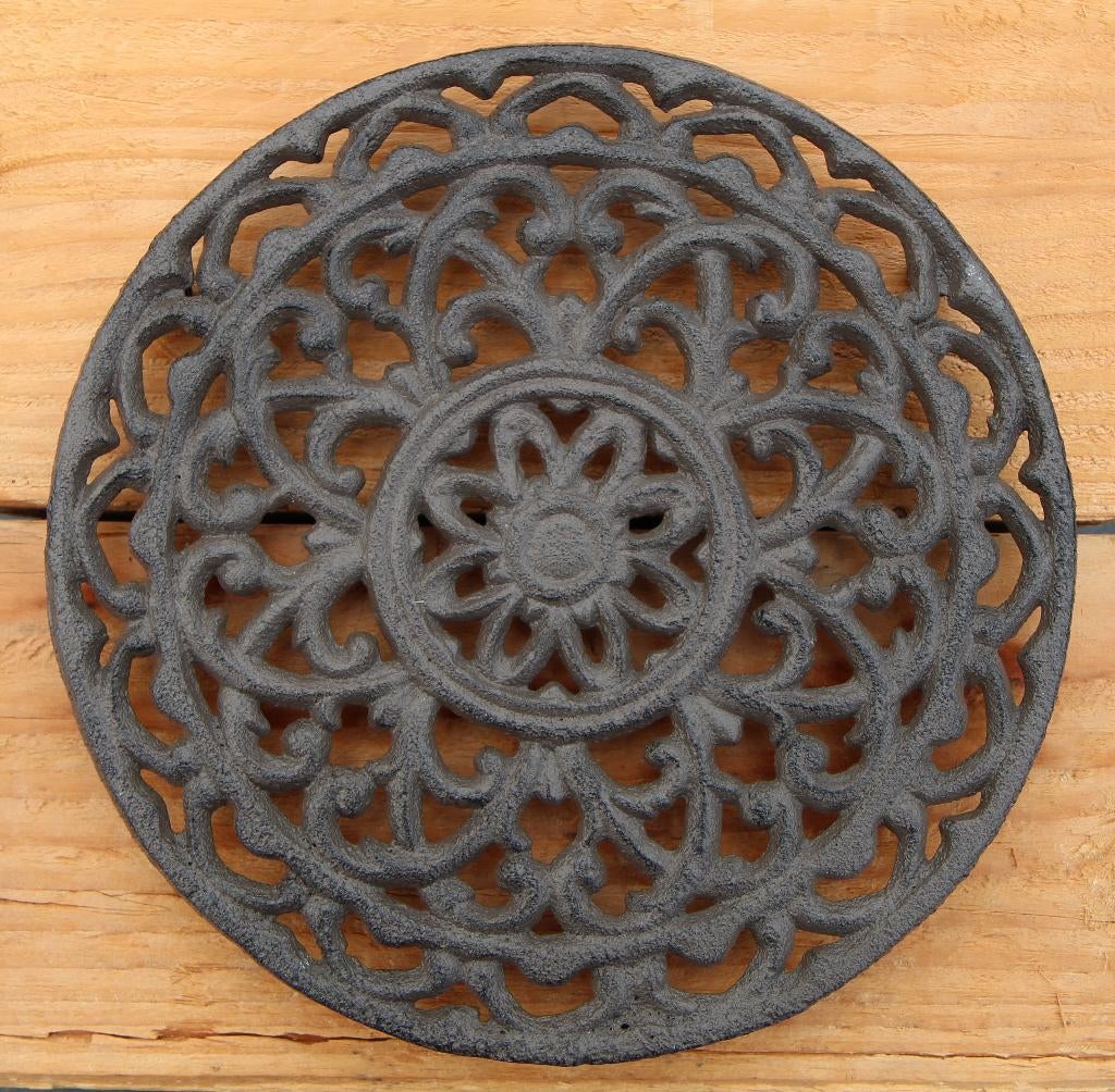 Onderzetter, treefje rond, sierlijk, 20 cm, gietijzer, Huis en Inrichting, Woonaccessoires | Onderzetters, Robanjer, Pot of Pan