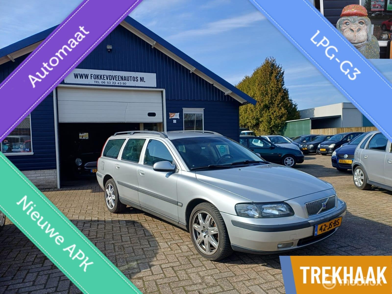 Volvo V70 2.4 Op LPG/G3 Garantie, alle inruil mogelijk, Auto's, Volvo, Stoelverwarming, Stationwagon, 2435 cc, Euro 4