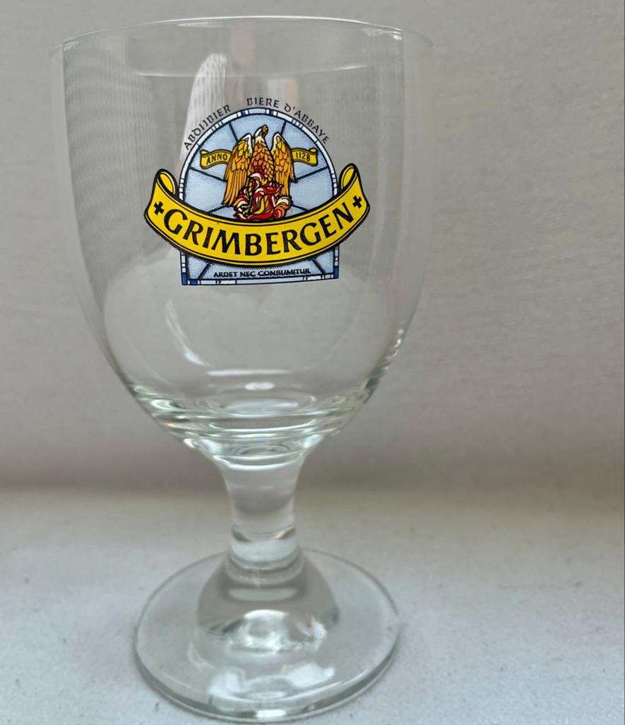 Grimbergen Bierglas - Authentiek Abdijbier Glas - 33 cl, Ophalen of Verzenden, Nieuw, Bierglas