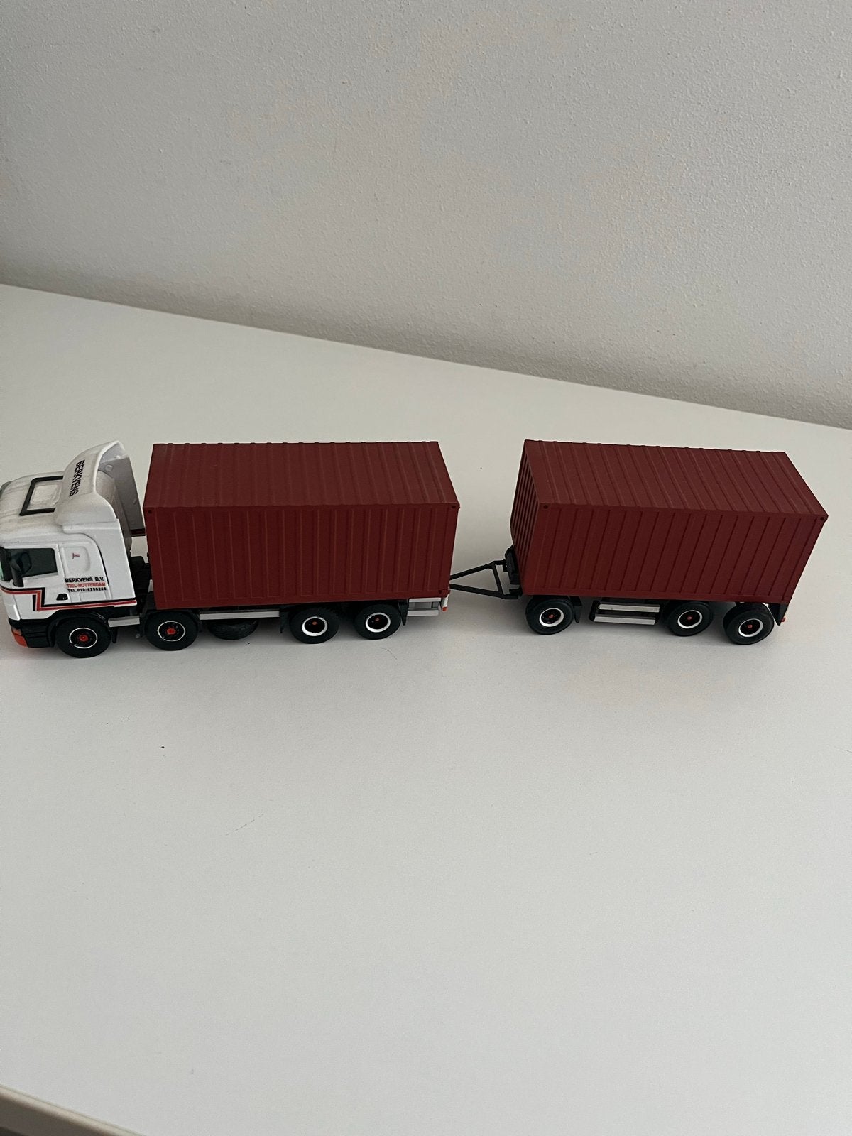Scania vrachtwagen met aanhanger en containers, Gebruikt, 1:32 tot 1:50, Truck, Ophalen