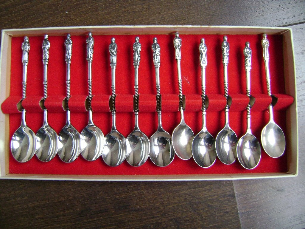 Lepeltjes met de 12 apostelen, Ophalen of Verzenden