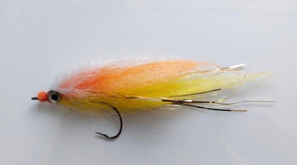 Te koop snoek / snoekbaars streamer #4 YellowOrange, Watersport en Boten, Verzenden, Nieuw