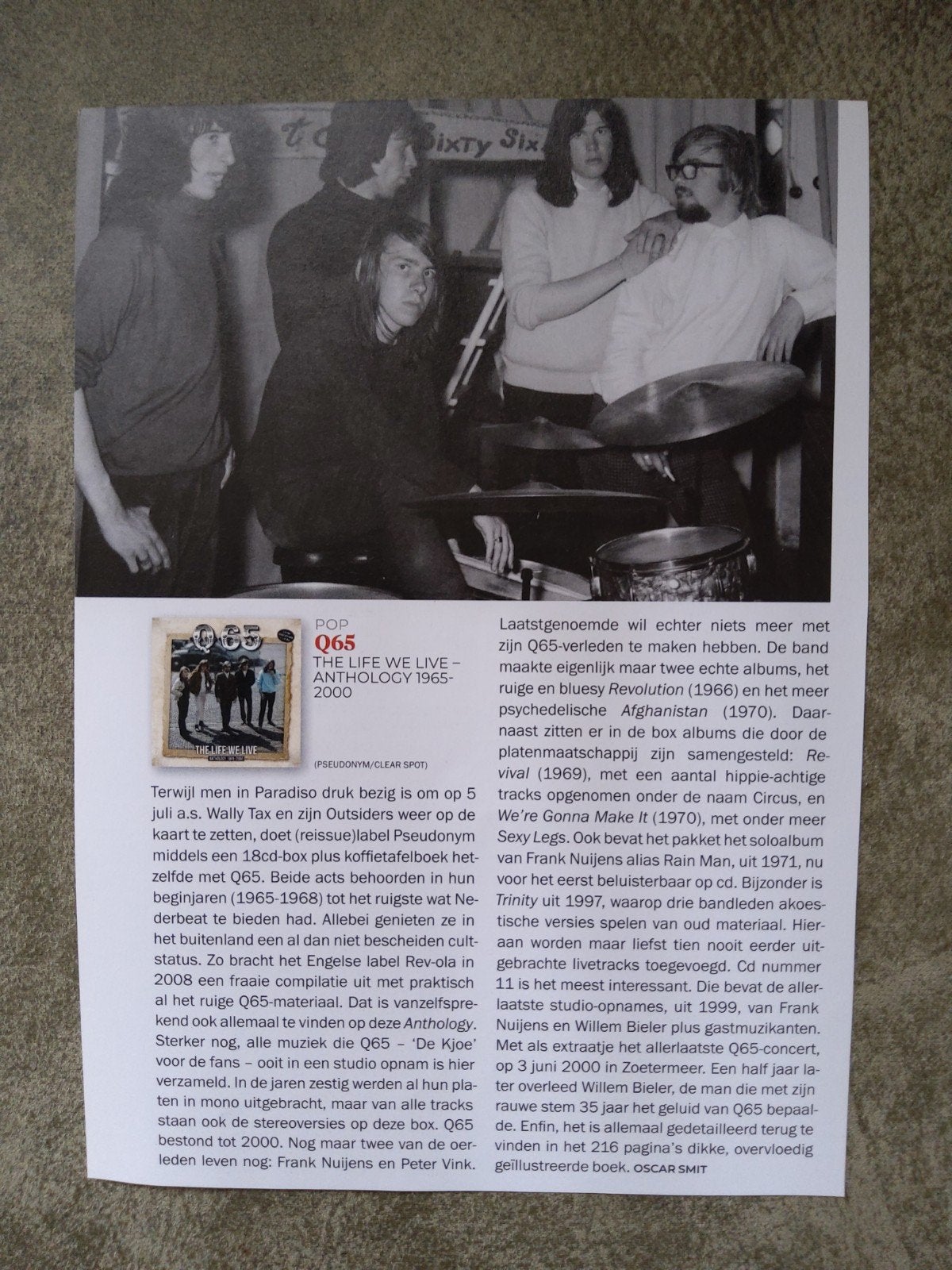 Q65:  The life we live, Ophalen of Verzenden, Boek, Tijdschrift of Artikel