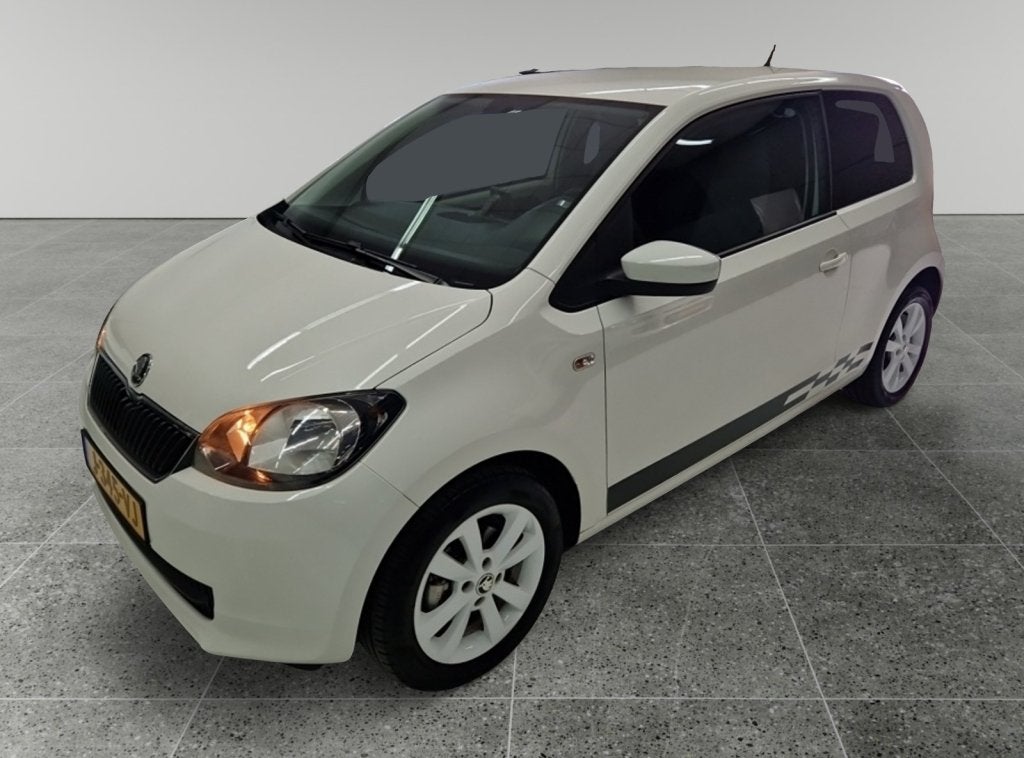 Skoda Citigo 1.0 Grt. Ambition ZEER NETJES,NAV,STOELVERWARMI, Auto's, Euro 5, Stof, Gebruikt, 4 stoelen