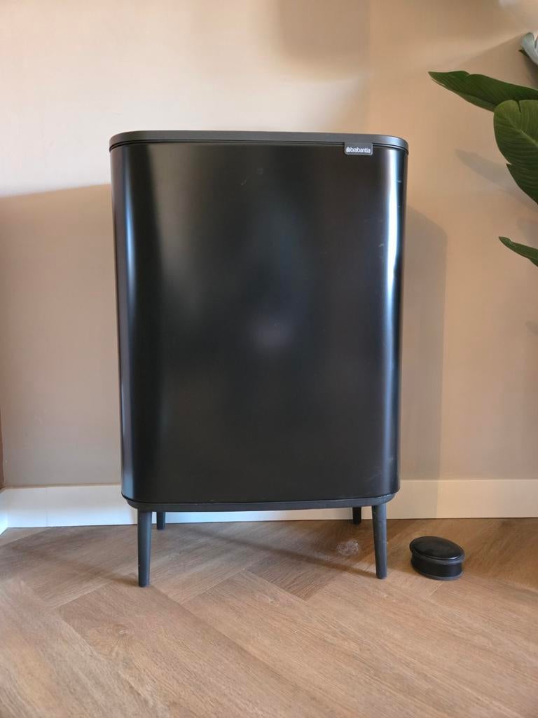 Brabantia Bo Touch Bin Hi - 2 x 30L - Mat Zwart, Ophalen, Gebruikt, 50 tot 75 cm, 40 liter of meer
