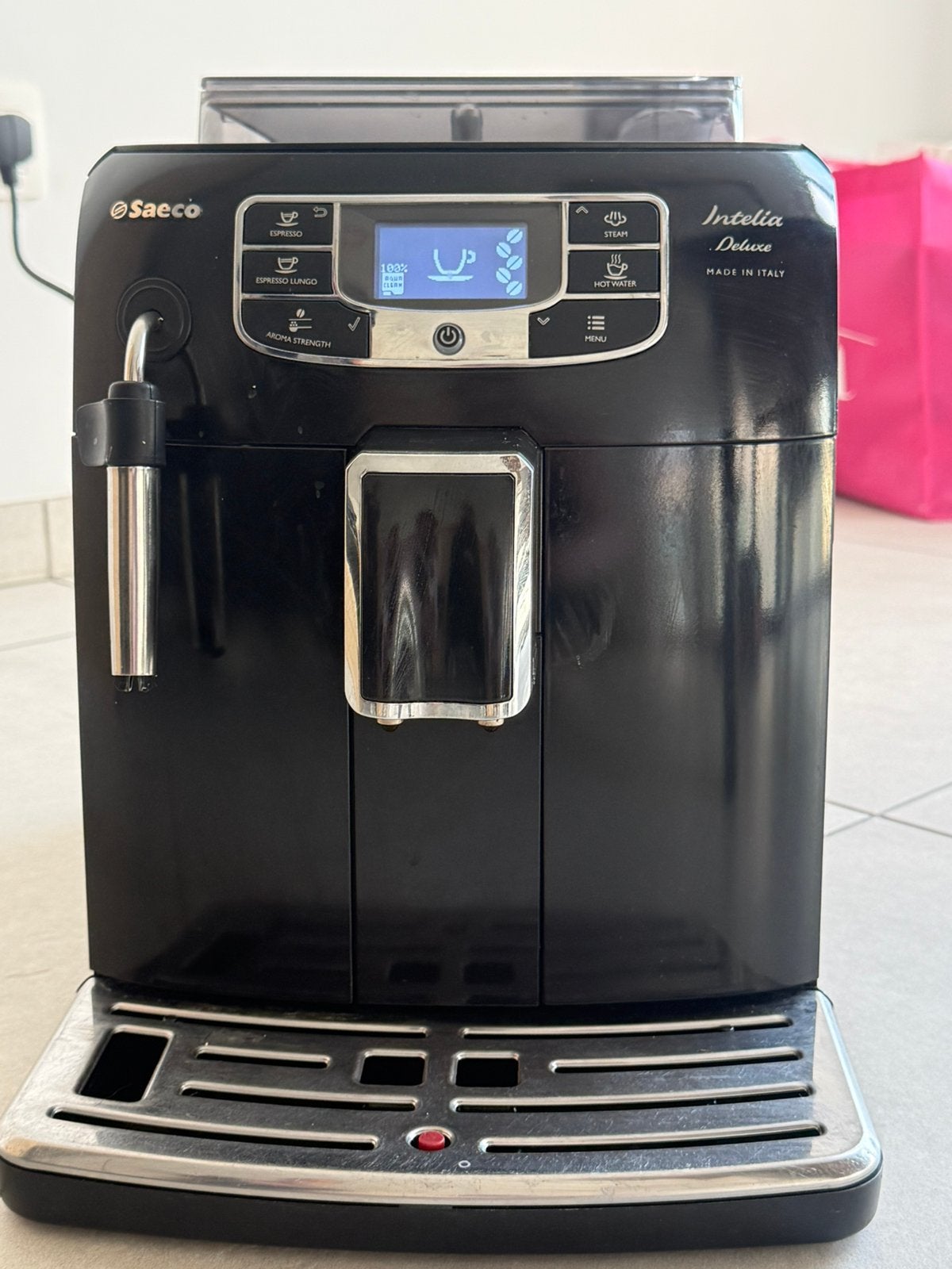 Saeco italia deluxe koffie machine, Ophalen of Verzenden, Gebruikt, Koffiemachine