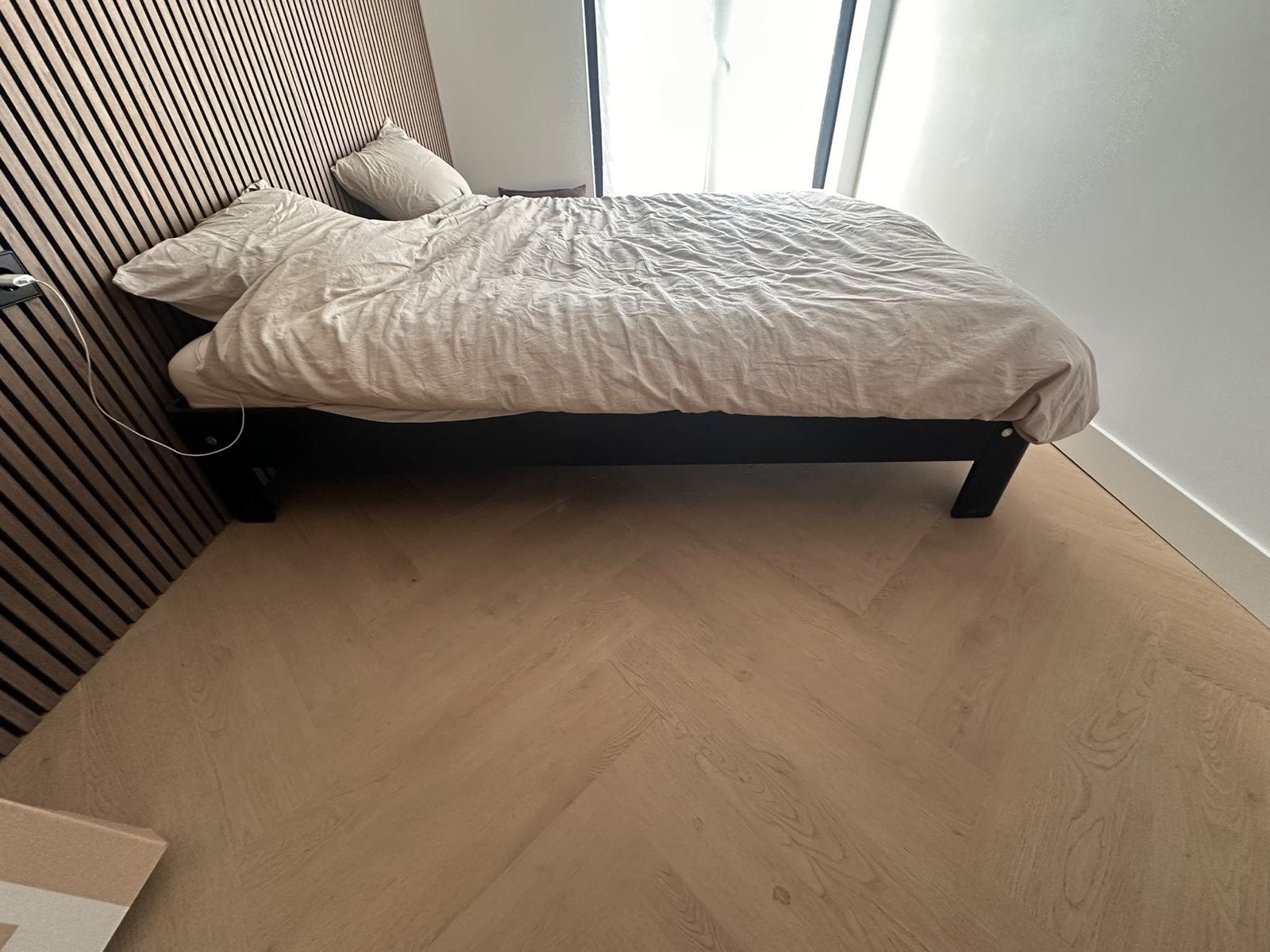 Auping auronde 180x200, Ophalen, Zwart, Tweepersoons, 180 cm