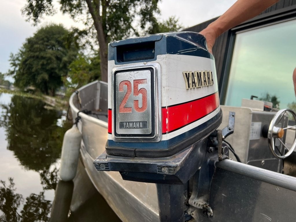 Yamaha 25 pk 2-takt – kortstaart - opknapper - jaren '70, Watersport en Boten, Ophalen, 10 tot 30 pk, Gebruikt, Elektrische start