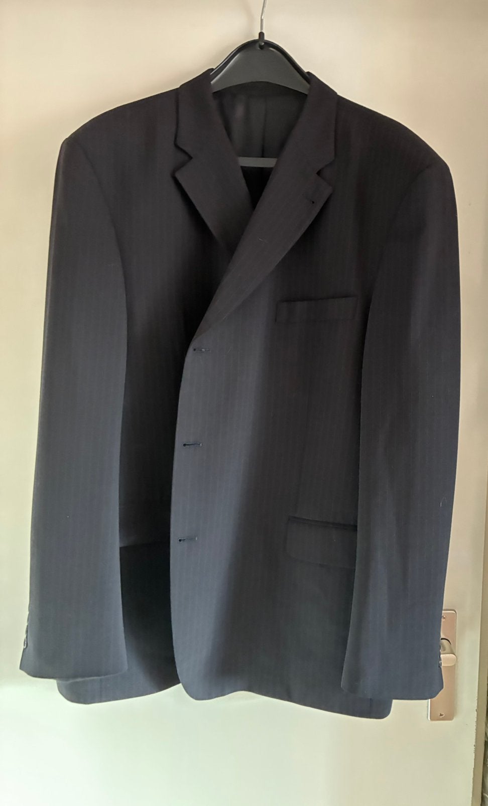 Keurig Colbert maat 31 zwart/donkergrijs krijtstreep, Kleding | Heren, Ophalen of Verzenden, Zo goed als nieuw, Overige maten