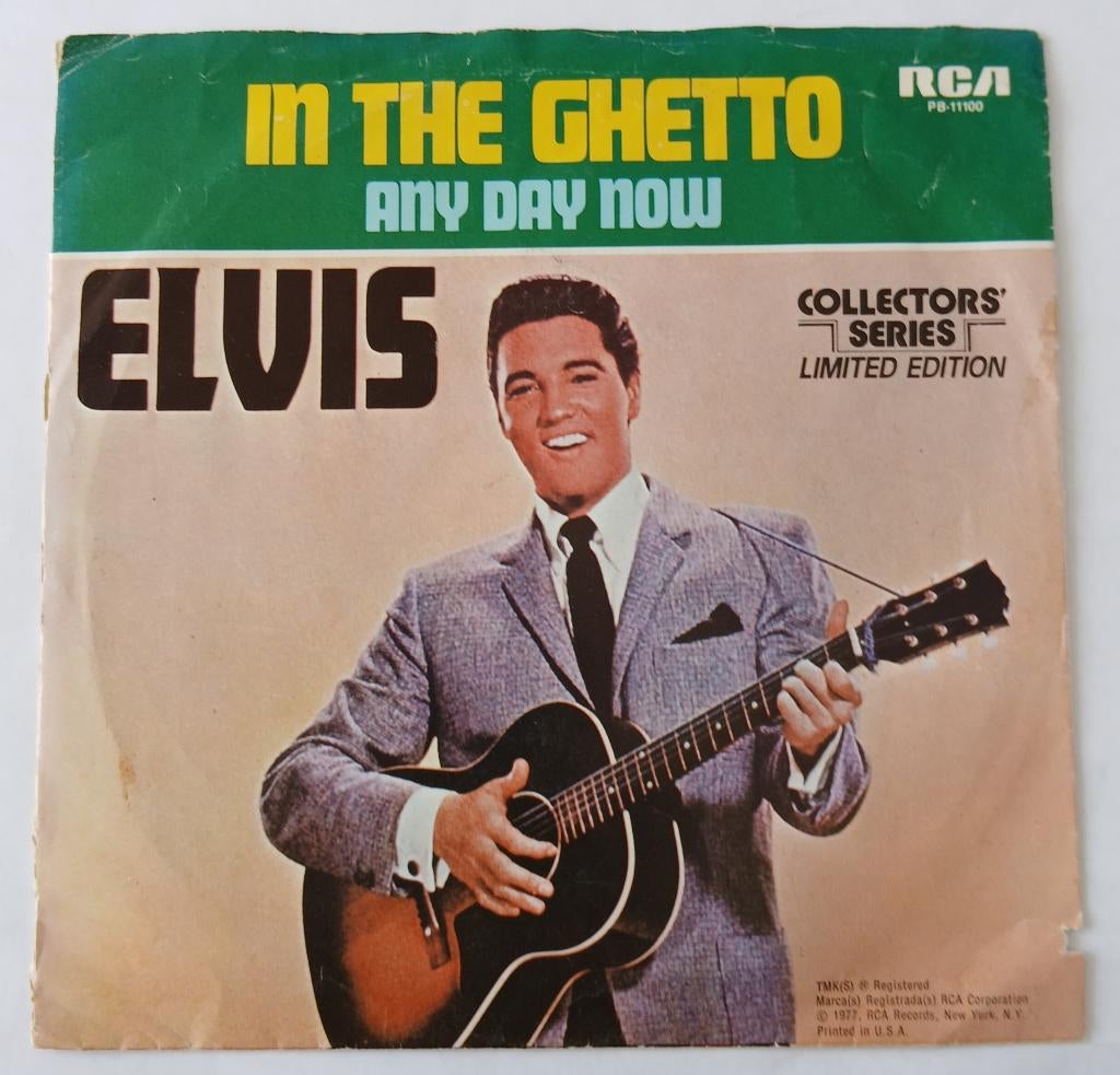 Elvis Presley - In the ghetto, Cd's en Dvd's, Vinyl Singles, Gebruikt, Single, Pop, Ophalen of Verzenden