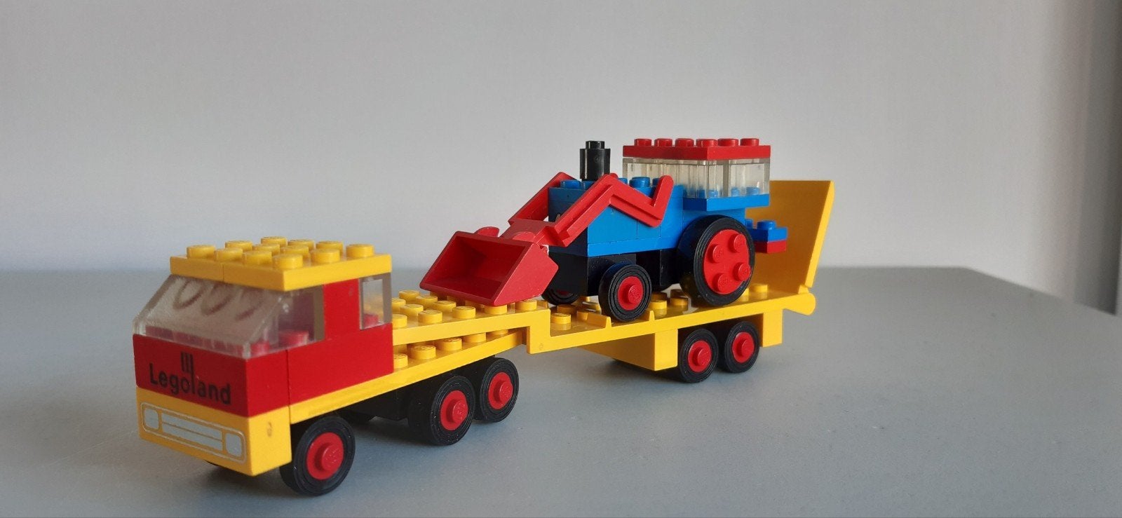 Lego vintage set 682 vrachtwagen met tractor, Gebruikt, Overige thema's, Lego, Ophalen of Verzenden