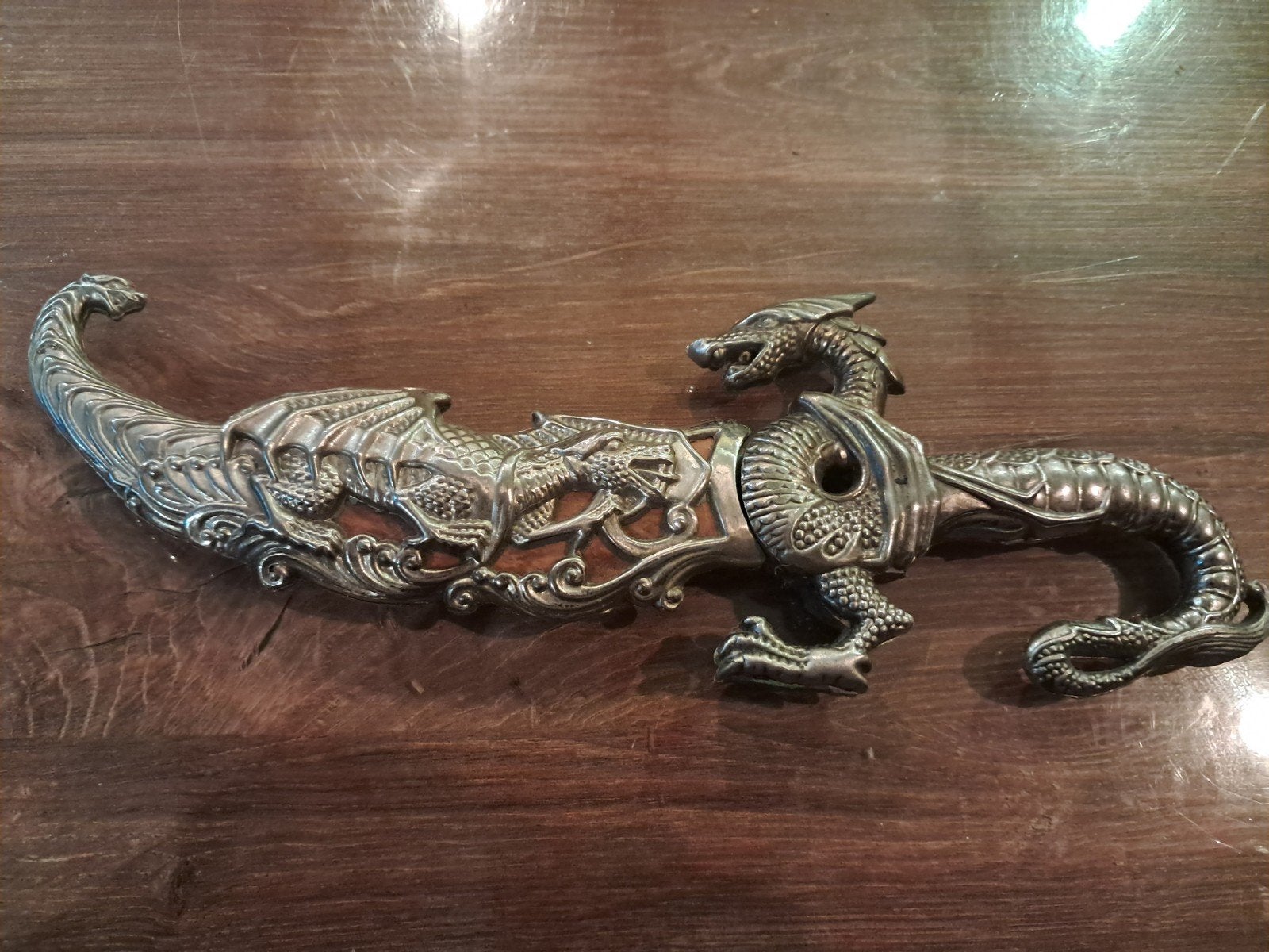 Decoratieve draken dolk met schede - 25cm, Ophalen of Verzenden, Zo goed als nieuw