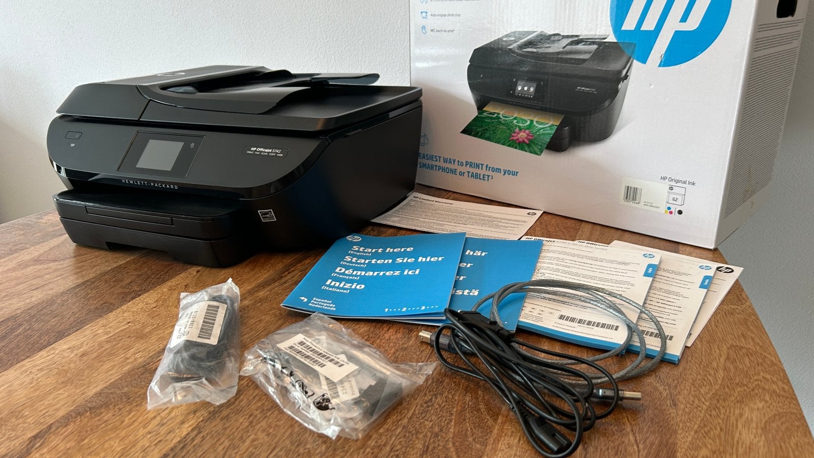 HP 5742 All-in-One printer - Scannen-Print- Kopieer - Fax, Mailen, Inkjetprinter, All-in-one, Draadloos