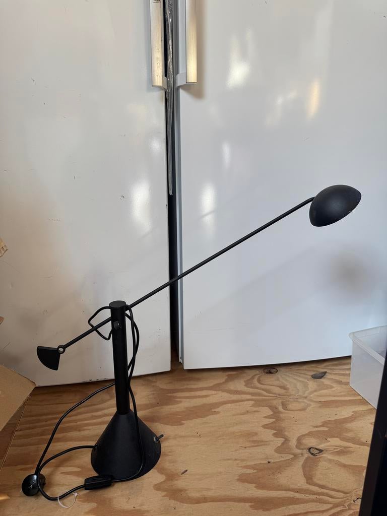 Vinage bureau tafel lamp italiaans design, Gebruikt, Mid century, 50 tot 75 cm, Ophalen of Verzenden