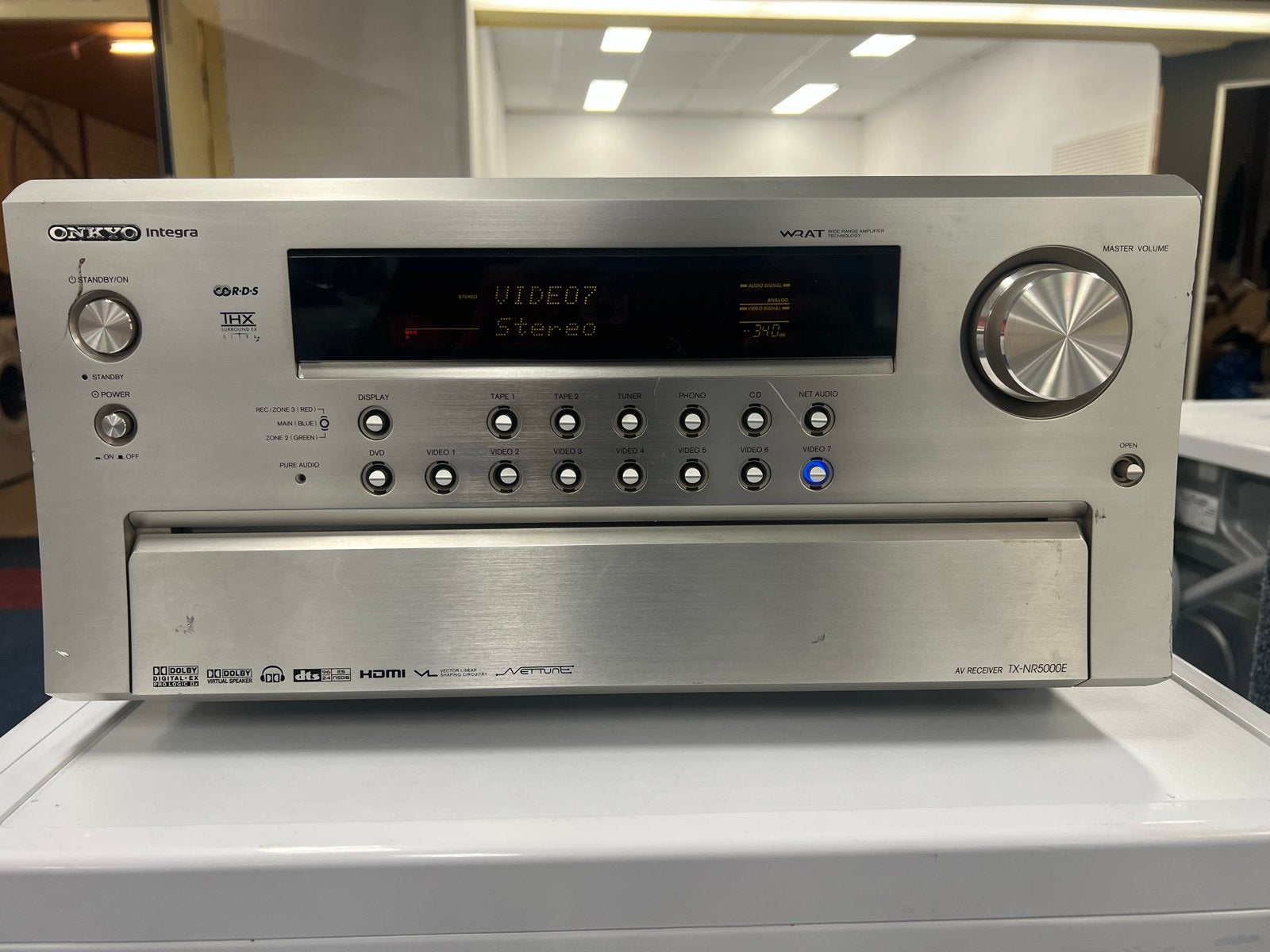 Onkyo Integra TX-NR5000E AV-receiver, Ophalen, 120 watt of meer, Onkyo, Gebruikt