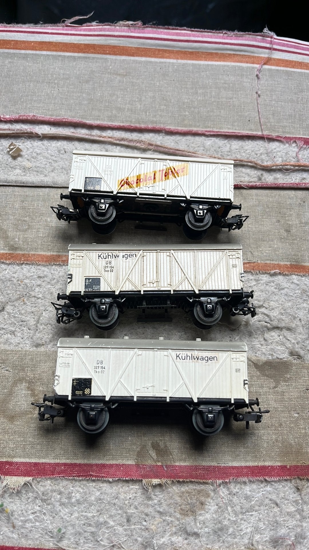 Te koop 3 x koelwagon van marklin 4508, Wisselstroom, Wagon, Ophalen of Verzenden, Zo goed als nieuw