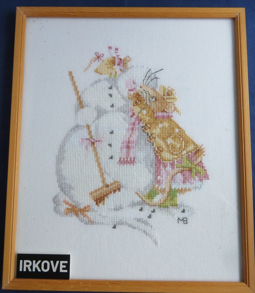 VERA DE MUIS SERIE B 4 STUKS * Geborduurd *, 30 cm, Verzenden, Textiel, Zo goed als nieuw