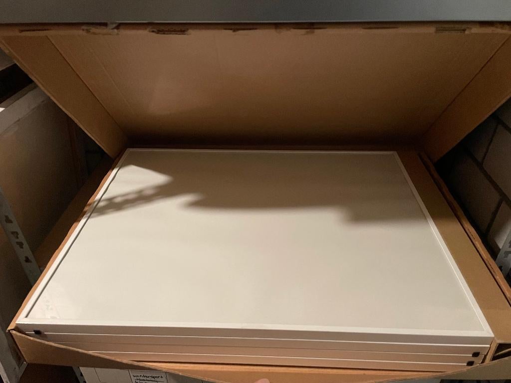 5 professionele witte aluminium wissellijsten, 50x65 cm, Ophalen, Zo goed als nieuw