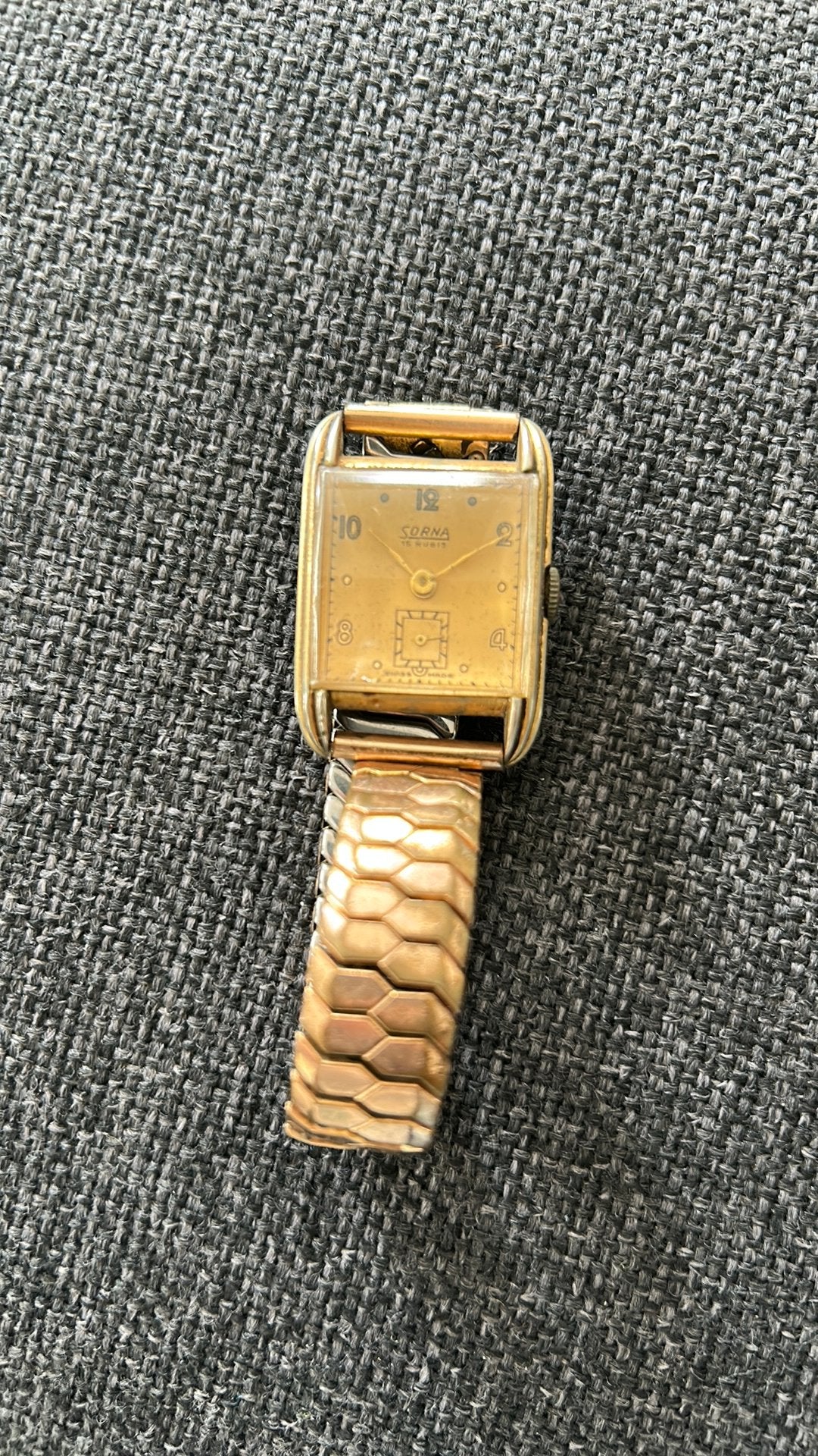 Sorna horloge - 15 Rubis - swiss made, Ophalen of Verzenden, Staal, Overige merken, 1960 of later