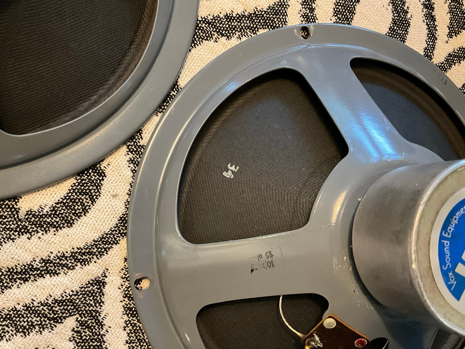 Set van 4 vintage VOX ELAC alnico luidsprekers - Made in UK, Overige merken, Gebruikt, Overige typen, Ophalen of Verzenden