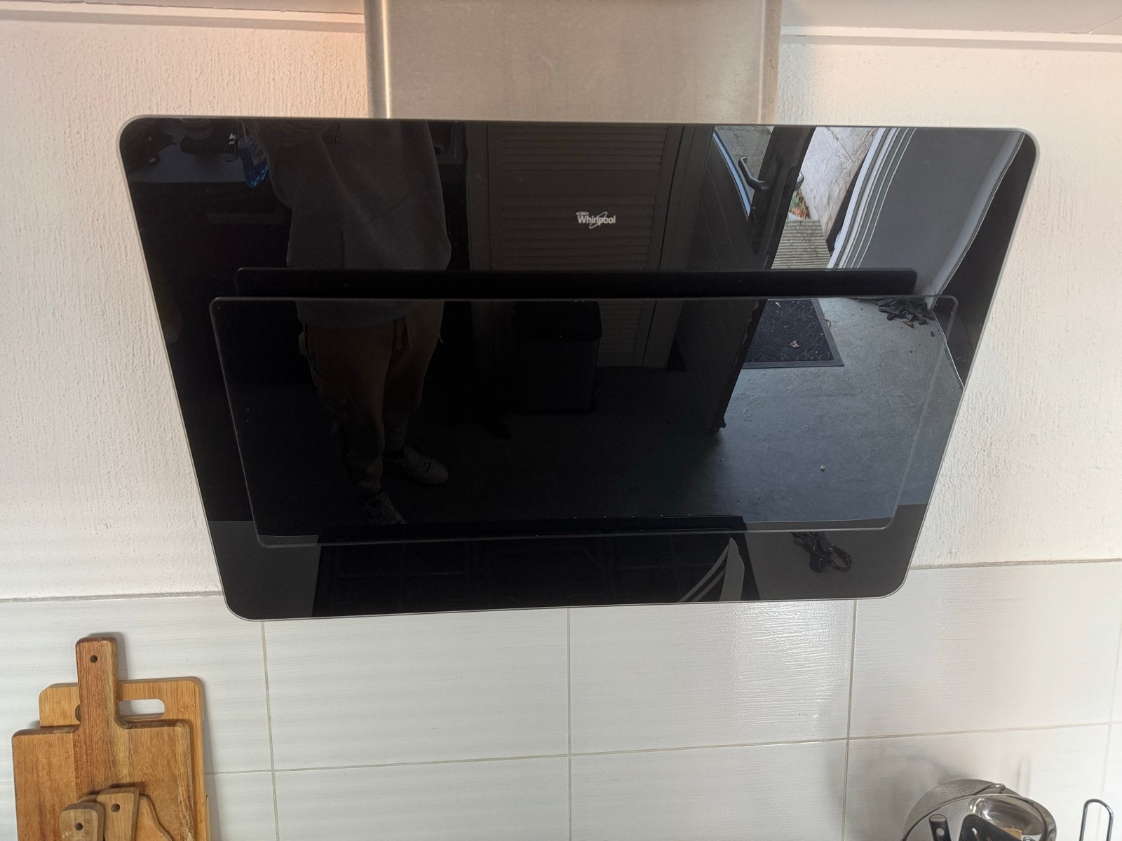 Whirlpool afzuigkap - Gebruikt, werkt perfect, Ophalen, Gebruikt, Wandschouwkap, Vrijstaand