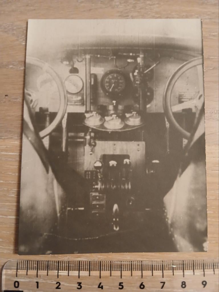 Org. foto Cockpit Fokker F.VIIb-3m KLM Vliegtuig Luchtvaart, Ophalen of Verzenden, Zo goed als nieuw, Kaart, Foto of Prent