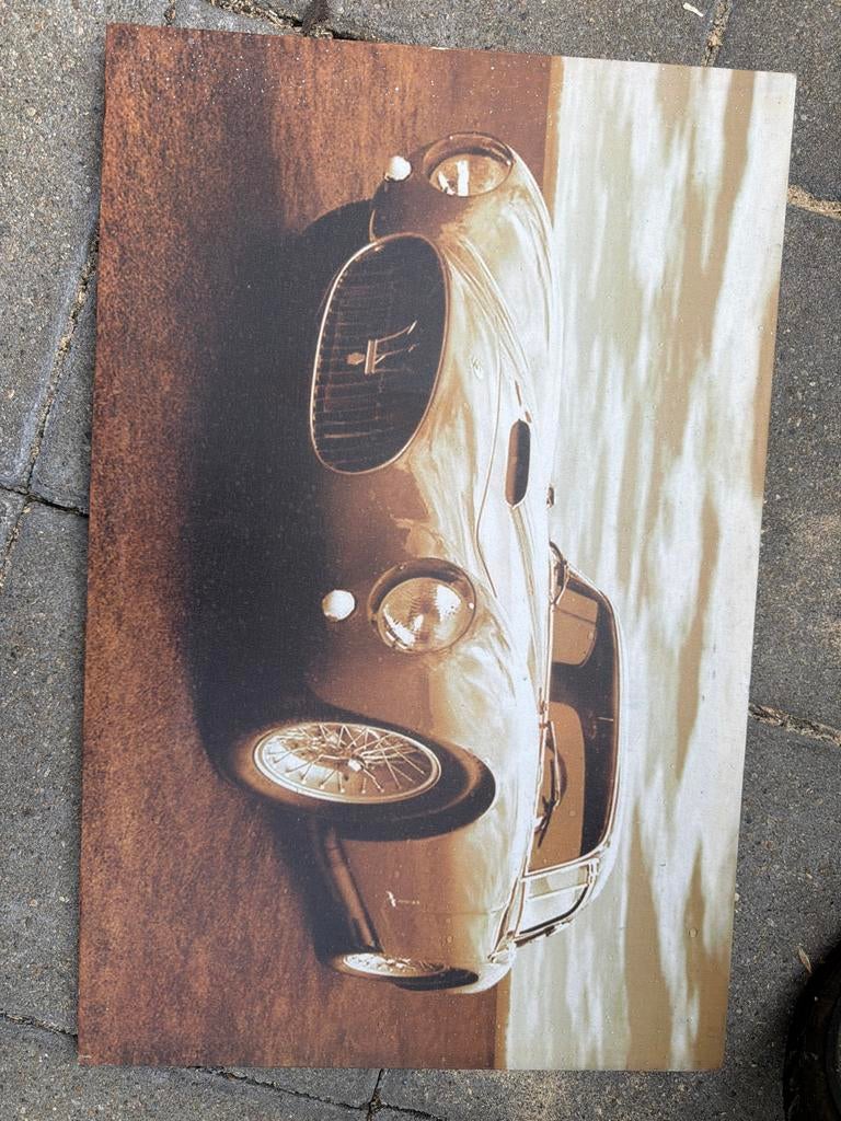 Vintage Maserati Klassieke Auto Canvas Print, Ophalen of Verzenden, Gebruikt, Print