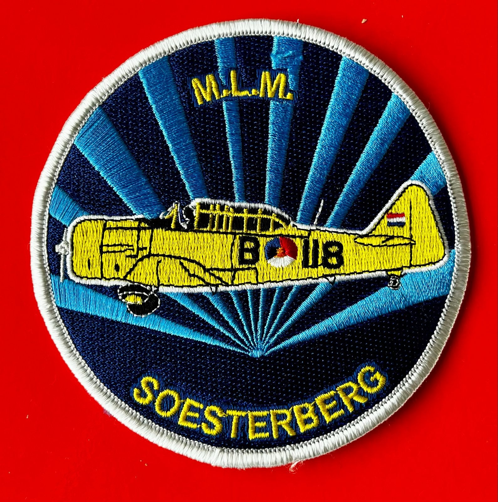 MLM Soesterberg Vliegbasis Badge - Historisch Embleem, Verzamelen, Ophalen of Verzenden, Luchtmacht, Nederland, Embleem of Badge