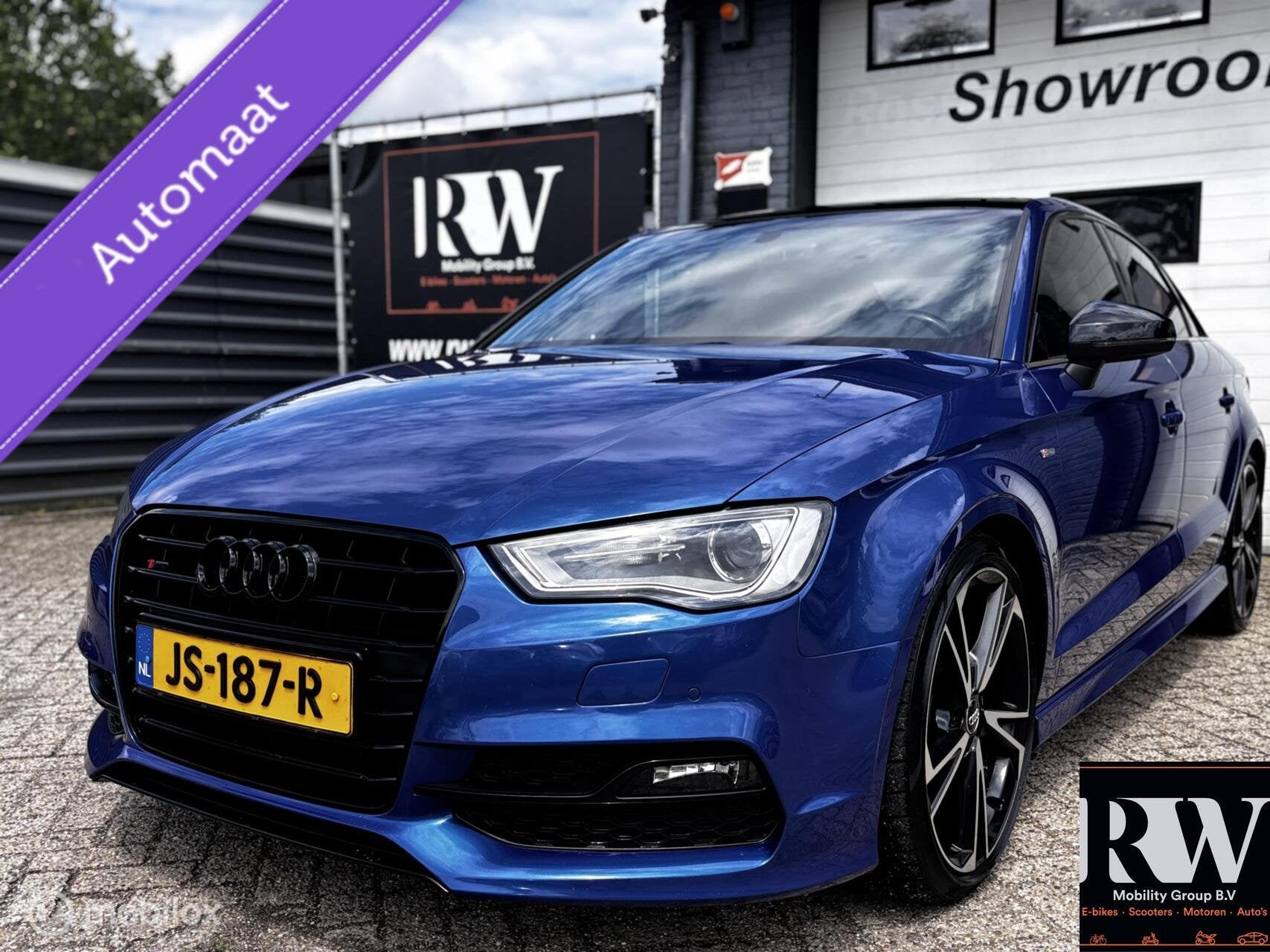 Audi A3 Limousine 1.4 TFSI Attraction RS3 UITVOERING*ABCKLEP, Gebruikt, 4 cilinders, 150 pk, Blauw