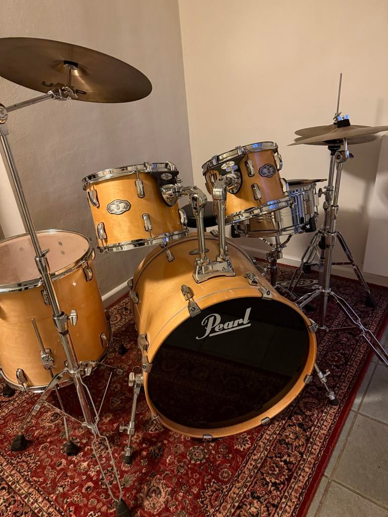 Pearl drumstel UFIP Crash Ride bekken., Muziek en Instrumenten, Drumstellen en Slagwerk, Ophalen of Verzenden, Gebruikt, Overige merken
