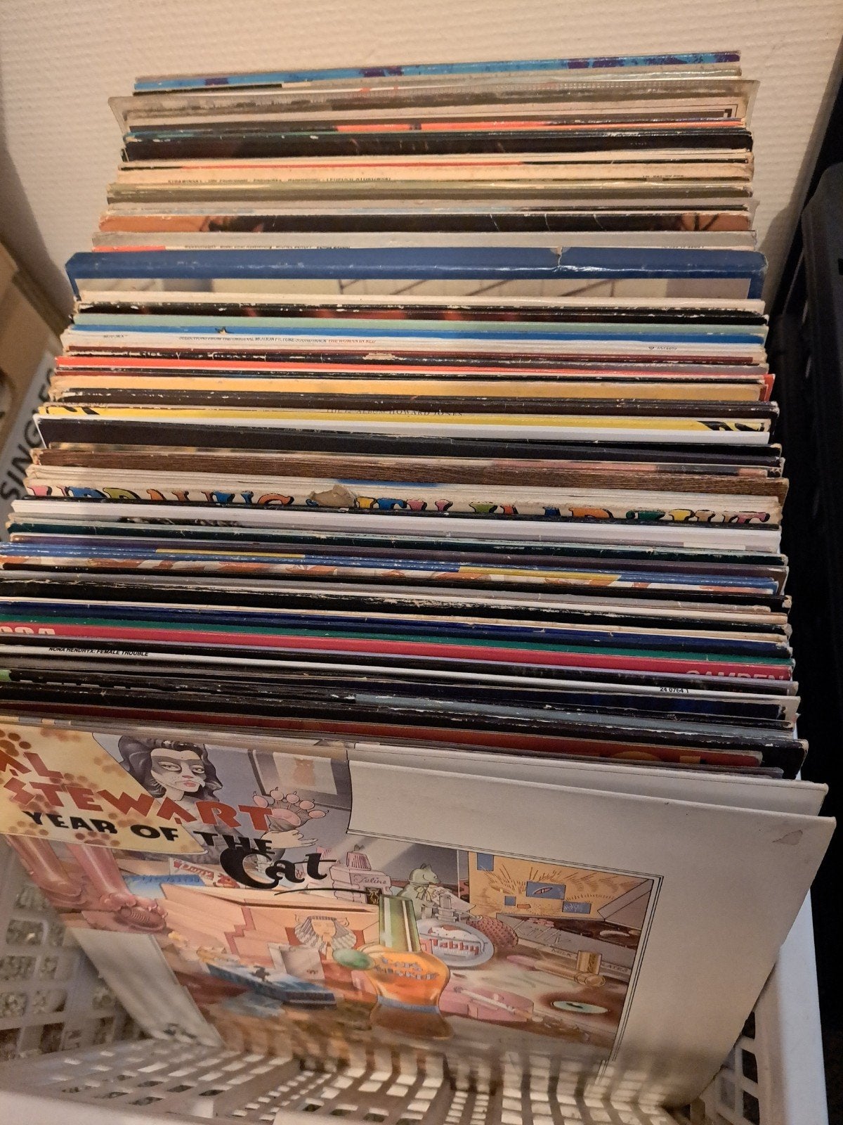 Partij van plm. 100 albums, Ophalen, LP, Gebruikt, Originele persing