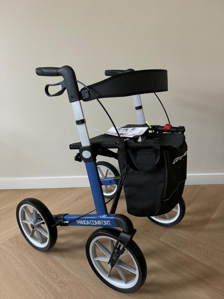 Rollator PANDA COMFORT XXL!! Grote banden rugsteun zgan, Diversen, Rollators, Ophalen, Opvouwbaar, Gebruikt