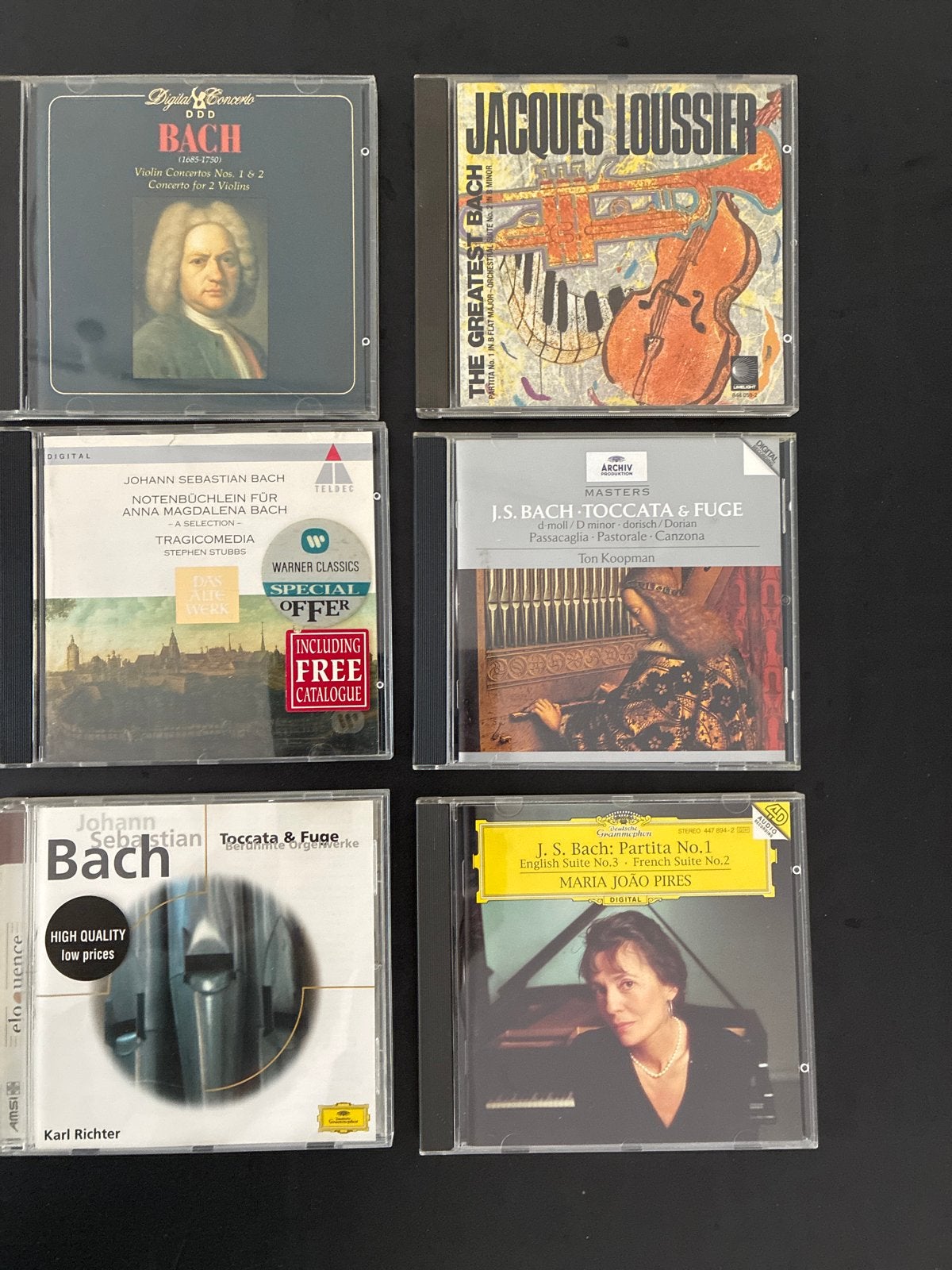 6 Bach Klassieke CD's - Diverse Uitvoeringen, Gebruikt, Ophalen of Verzenden, Orkest of Ballet, Inclusief doosje